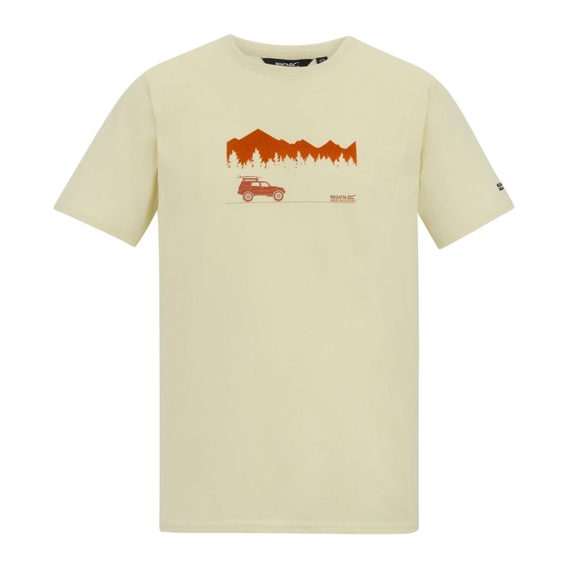 Regatta Mens Cline Ix Wilderness TShirt  White Stone